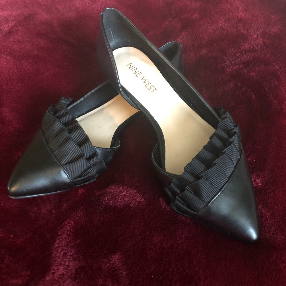Nine West black flats